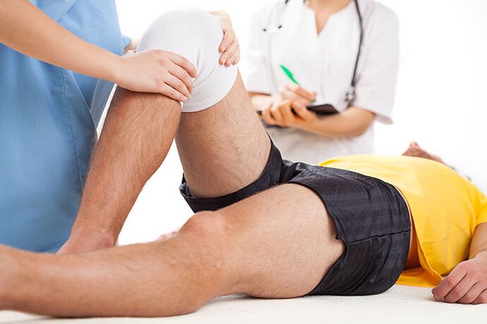 Supply for the knee joint