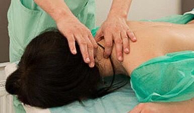 treatment of cervical osteochondrosis with massage